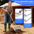 12inch Chicken Poop Scooper & Rake 2-in-1 with Adjustable Handle