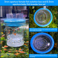 middlefloatingbreederbox Breeder Box for Fish Tank Isolation Aquarium Separator Hatchery Incubator for Guppy Baby Betta 