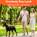 XiaZ Hands Free Dog Leash,Versatile Crossbody Dog Leash,5.9-7.9 FT Waist Belt with Double Handles for Small Medium and L