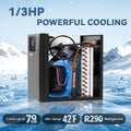 Poafamx Ice Bath Chiller 1/3 HP with External Filter & Water Pump Hoses