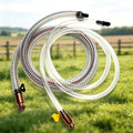 2Pack 6.56FT Shaker Siphon Hose,1/2"&3/4" Gas Siphon Pump for Fuel Transfer
