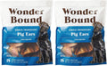 Brand - Wonder Bound Whole Pig Ears, Ingredient, Highly Digestible, Dog Treats for Puppy and Large/Medium Dogs, Pork, 12