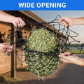 2-Pack Heavy Duty Hay Bags, Slow Feeder for Horses & Goats with 2-Inch Holes, Adjustable Drawstring Hay Net to Reduce Wa