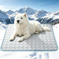 Hewmaw Cooling Mat for Dogs, 24"x20", Breathable Dog Cooling Mat with Q-Max>0.4 Chill Fiber, Washable Portable Dog Crate Pad for Indoor & Outdoor Summer Use, Grey