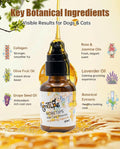 Pet Fur Care Oil - Detangles, Reduces Shedding - Adds Shine with Collagen & Natural Oils - Leave-in Conditioner for Dogs