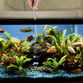 Lpraer Aquarium Fish Net with Extendable Stainless Steel Long Handle Fine Mesh Net for Fish Tank