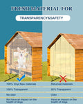 Dog Door Replacement Flap 12'' x 8' Clear PVC Doggie Flaps Customizable Plastic Vinyl Strips Thermal Insulation Thicknes