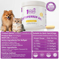 X100BEST Lactoferrin & Sialic Acid for Dogs & Cats – with Astragalus Polysaccharides & BB536 Probiotics, Immune & Digestive Support for Senior Pets & Weaning Puppies/Kittens, 90 Softgels