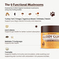 Petsmont Buddy Guard for Lumps and Bumps, Lipoma for Dogs & Cats, Patent Pending Organic 9 Mushroom Powder Blend Natural