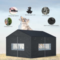 Outdoor Dog Kennel Cover, 10'Dx10'Wx7'H,Full Coverage