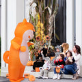 M MH ZONE Inflatable Dog Costume for Adults & KidsFunny Cosplay Blow Up Suit for Halloween Party