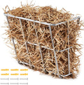 VEVOR Livestock Feeder, 18.5 Gallons Large Capacity, Heavy-Duty Steel Goat Hay Rack, 24.4" Long Wall Mounted Horse Hay H