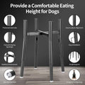 PROERR Raised Single Dog Bowl Stand for Medium Large,Adjustable 12-16" Tall