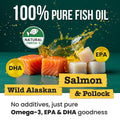 Omega 3 Fish Oil for Dogs - Made with Wild Alaskan Salmon Oil