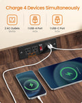 Feandrea Modern Dog Crate Furniture, Charging Station, Flip-Up Hidden Door