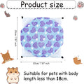 Boao 2 Pieces Hamster Hammock Hanging Pet Hammock Warm Bed House for Small Parrot Small Rat Sugar Glider Hamster Playing