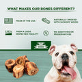 Wahoo Locker Smoked Beef Bones for Dogs, 1.5in, 4 Count
