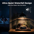 3-in-1 Reptile Water Fountain 550ML with Food Dish & Hideout