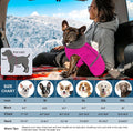 Dogcheer Warm Dog Coat, Waterproof Fleece-Lined Dog Jacket with Leash Hole