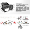 Dog Bike Basket Carrier, Expandable Foldable Soft-Sided Dog Carrier, 2 Open Doors, 5 Reflective Tapes, Pet Travel Bag,Dog Backpack Carrier Safe and Easy for Small Medium Cats and Dogs(Black)