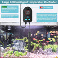 100W Aquarium Heater for 10-20 Gallon with Auto Shut-Off When Leaving Water—Submersible Fish Tank Heater, Dry-Burn & Ove
