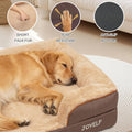 JOYELF Orthopedic Dog Bed for Medium Dogs, Foam Sofa Couch Bed, Bolster Pet Bed with Removable Washable Cover and Nonski