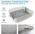 ALL FOR PAWS Dog Pee Pad Holder with Removable Post, 23.6" Indoor Dog Potty Training Tray, Puppy Toilet Litter Box for S