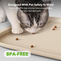 PETLIBRO Cat Food Mat, Silicone Dog Food Mat for Feeder & Fountain, Waterproof Pet Bowl Mat with Raised Edge Spill Prote