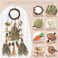 Bissap Rabbit Chew Toy, Hanging Natural Teeth Grinding Snack for Small Pets