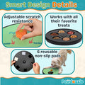 Adjustable Dog Nail Scratch Board with Treat Box – Interactive Dog Nail File Scratch Pad | Built-in Treat Dispenser | No