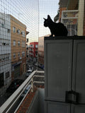 YOKMO Cat Balcony Rail Net Anti-Fall Netting Pet Mesh Fence, Black Nylon, 10 x 13ft