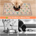 Absorbent Pet Dog Bowl Mat for Food and Water, Pet Cat Food Feeding Mat with Non Slip Rubber Backing, Dog Food Mats for Floors Waterproof, 12"x20"