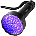 GLOSSDAY UV Flashlight Black Light, 100 LED Black Light Flashlight for Dog/Cat Pet Detector, Scorpions Finder