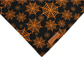 Realeaf Halloween Dog Bandanas 2 Pack, Pumpkin and Spider Web Bibs, Triangle Reversible Fall Pet Scarf, Premium Durable 