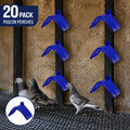 Coloch 20 Pcs Dove Rest Stand, Lightweight Pigeon Perches Plastic Birds Roost Holder, Pigeons Dwelling Frame Birdcage Accessories for Parrots and Other Birds