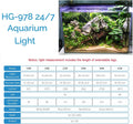hygger Advanced LED Aquarium Light with Timer, 24/7 Lighting Cycle & DIY Mode, Full Spectrum Fish Tank Light for 48-54 i