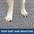 Smiry Dog Door Mat for Muddy Paws 30x20, Absorbent Low-Profile Doormats