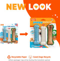 Nylabone New Puppy Starter Kit, Chew Toys & Natural Chew Treat for Puppies, Puppy Enrichment Teething Toys, Blue, Long Lasting Chicken & Bacon Flavor, Small Dogs - Up to 25 Ibs, 3 Pack