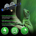 10L Reptile Mister Fogger with Timer, 4 Nozzles, High Pressure Automatic Misting System for Reptile Tank, Terrarium Humi