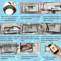 7.5 Feet DIY Magnetic Fish Aquarium Anti-Jumping net Cover