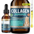 Liquid Collagen for Cats, Cat Joint Supplement for Cat with Bovine Collagens, Biotin & Vitamin C, Mobility & Flexibility, Itch Relief, Skin, Coat & Immunity Support, Cat Joint Supplement for Cats