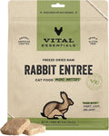 Vital Essentials Freeze Dried Cat Food, Rabbit Mini Patties, 8 oz Bag
