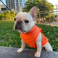 Gooby Puffer Vest Dog Jacket, Orange, Large