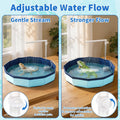 SKARUS Electric Bearded Dragon Bathtub, Foldable Reptile Shower Pool Kit