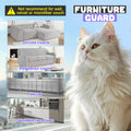 JINVOGREEN Large Cat Scratch Furniture Protector, 18 Pcs Clear Anti Cat Scratch Protector, Self-Adhesive Furniture Cat Scratch Protector, 17in
