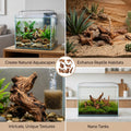 7PCS Driftwood for Aquarium, Wood Decor for Aquascaping, Reptile Habitat Branch Ornament and Home Centerpiece
