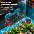Betta Fish Toys, 1 Betta Fish Tunnel Hammock, 1 Fish Mirror with Floating Ball & 2 Exercise Training Ring Toys, Betta Fi