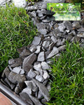 Natural Slate Stone - 1/4 to 1/2 inch Slate Gravel for Aquascaping Aquariums, Miniature or Fairy Garden, Aquarium, Model