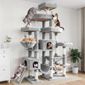 SHA CERLIN 83 in Cat Tree Tower for Indoor Adult Felines 20lbs+/Multi-Level Heavy Duty Cat Tower for Big Maine Coon/Gian