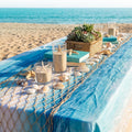 SATINIOR 12 Pcs 12 x 72'' Fishing Net Table Runner Party Decor, Linen